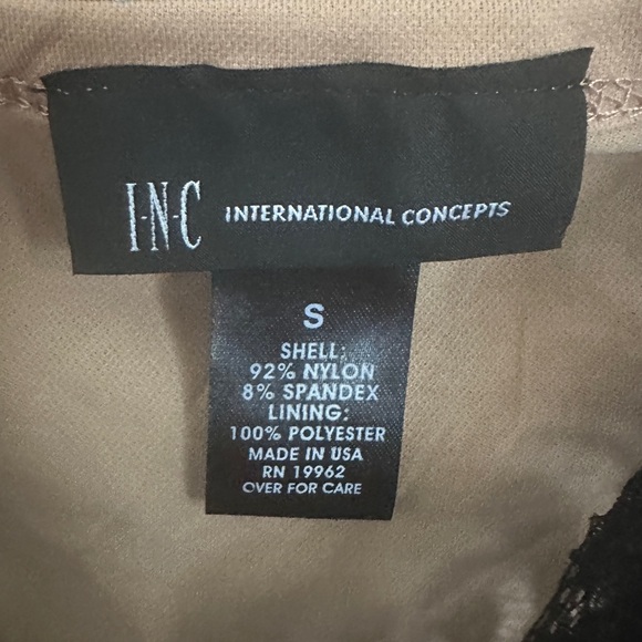 INC international Concepts Black lace sleeveless top NWT size small - Picture 3 of 4